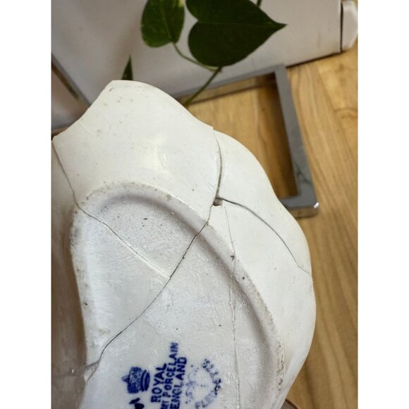 Antique Royal Semi Porcelain England Dishes (Set of 3, As-Is) - Picture 9 of 12